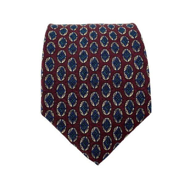 XMI 325 SERIES for NORDSTROM Oval Geometric All Silk Tie Made in USA - Picture 12 of 15